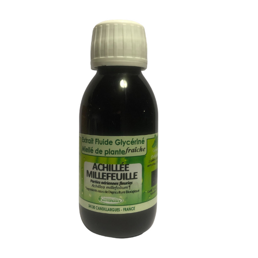 Achillée Millefeuille - Extrait Fluide Glycériné Miellé de plante fraiche BIO 125 ml - PHYTOFRANCE