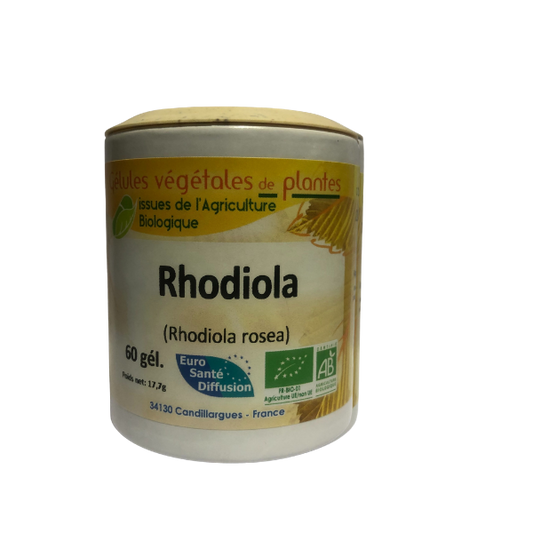 Rhodiola 60 gélules végétales BIO - EURO SANTE DIFFUSION