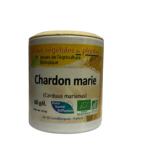 Chardon Marie 60 gélules BIO - EURO SANTE DIFFUSION