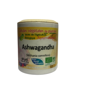 Ashwagandha 60 gélules BIO - EURO SANTE DIFFUSION