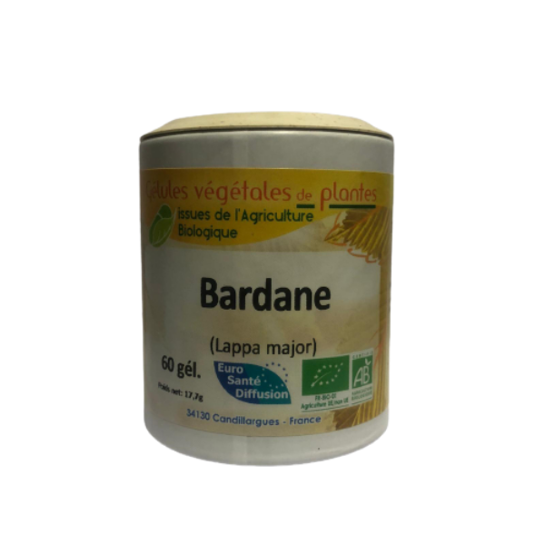 Bardane 60 gélules BIO - EURO SANTE DIFFUSION