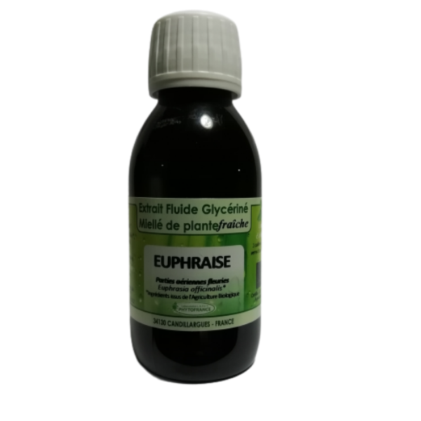 Euphraise - Extrait Fluide Glycériné Miellé de plante fraiche 125 ml BIO - PHYTOFRANCE