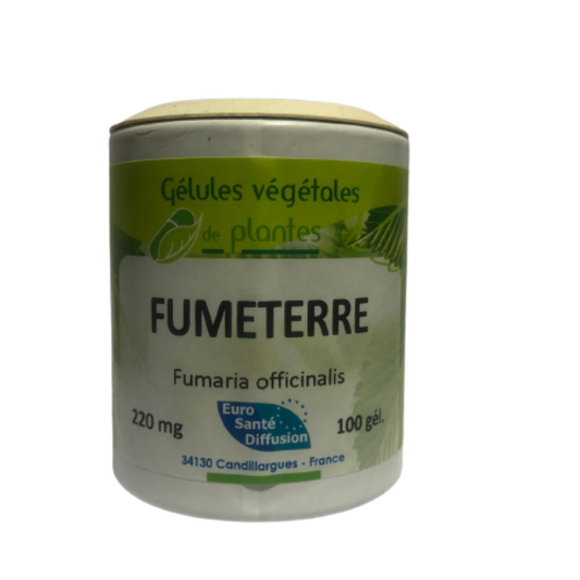 Fumeterre 100 gélules végétales - EURO SANTE DIFFUSION