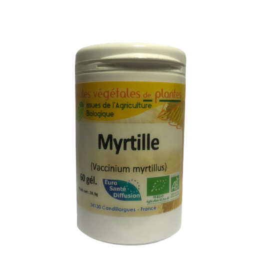 Myrtille 60 gélules végétales BIO - EURO SANTE DIFFUSION