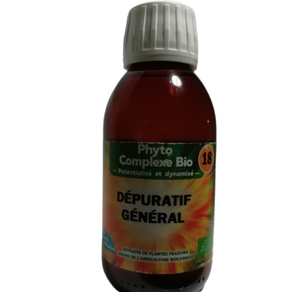 Phyto Complexe BIO n° 18 - DEPURATIF GENERAL - 125 ml EURO SANTE DIFFUSION